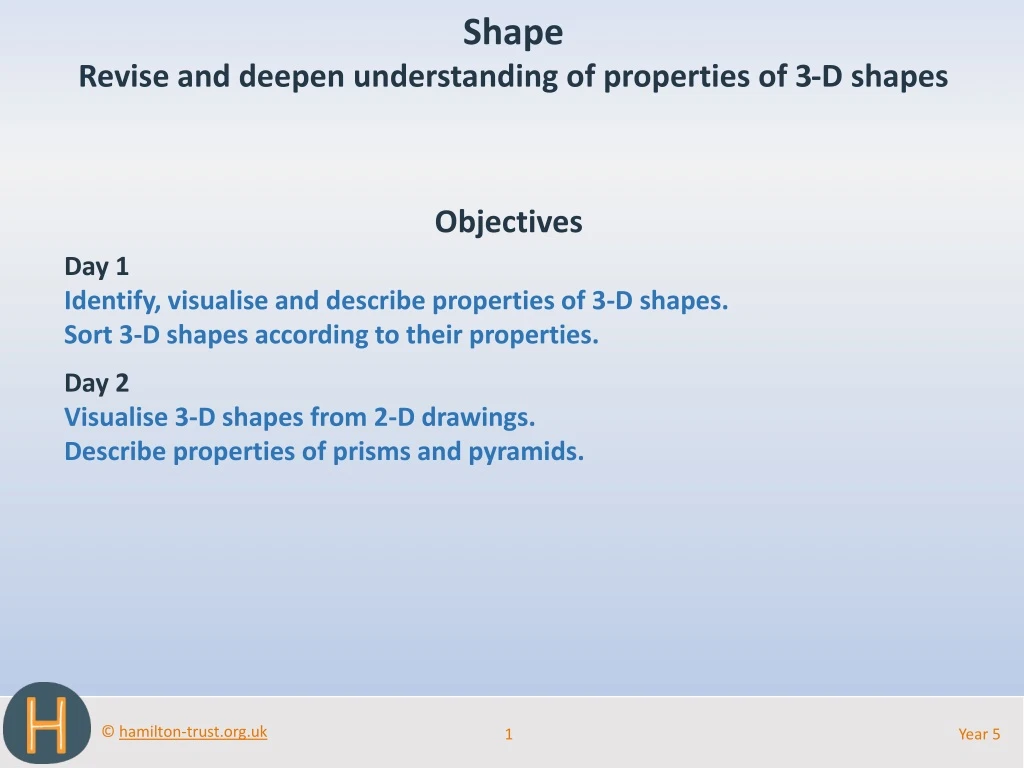 shape revise and deepen understanding