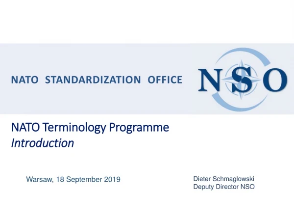 NATO Terminology Programme Introduction