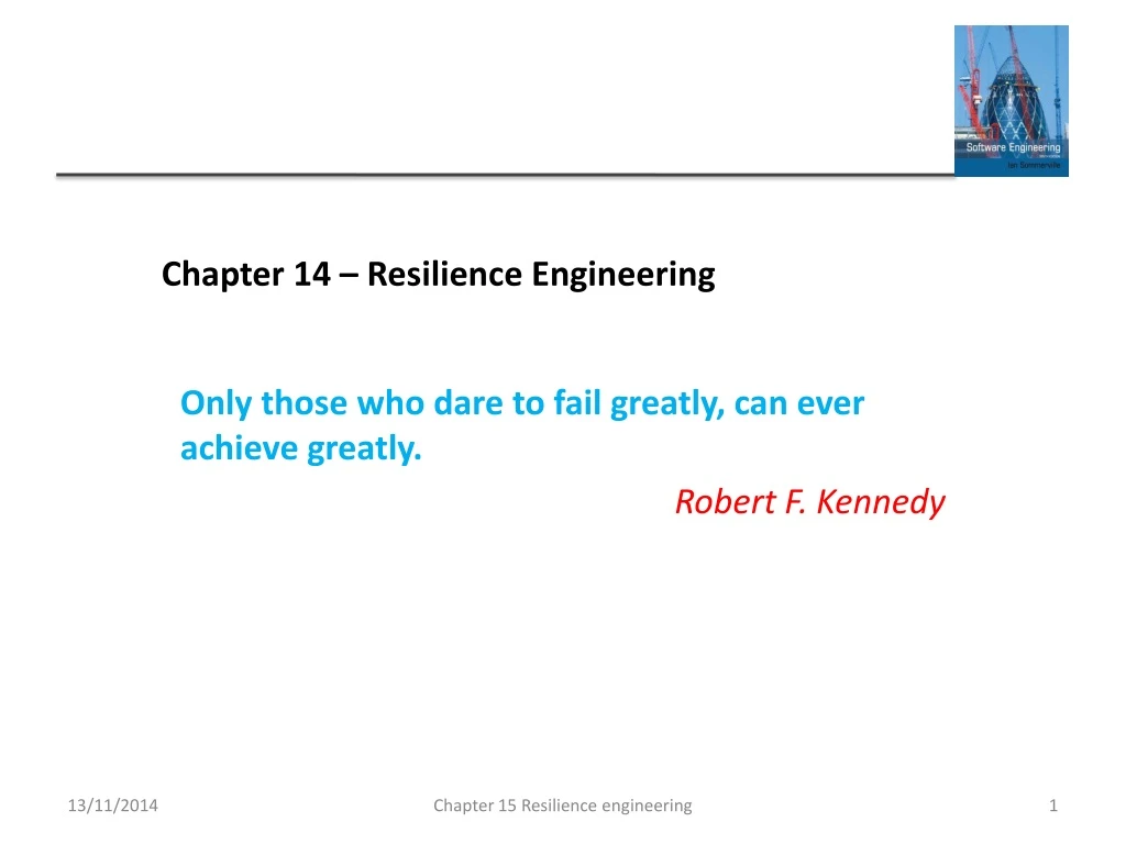 chapter 14 resilience engineering
