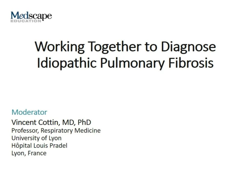 working together to diagnose idiopathic pulmonary fibrosis