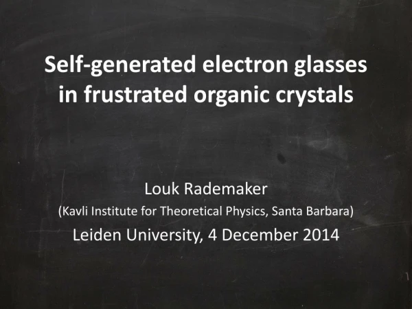 Self-generated electron glasses in frustrated organic crystals