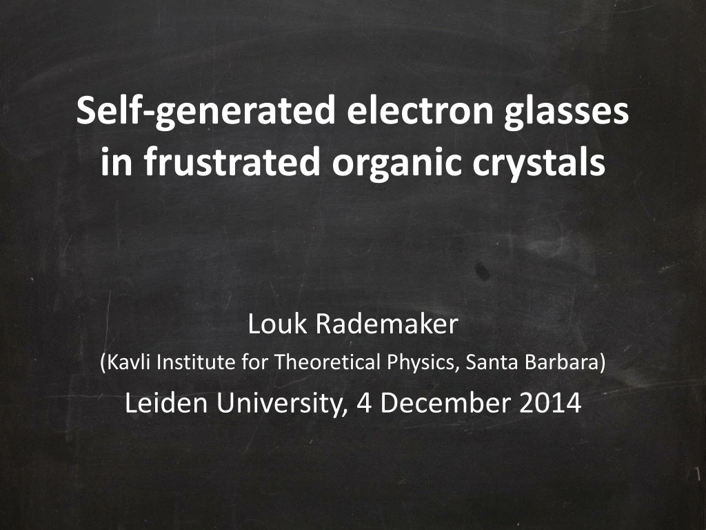 self generated electron glasses in frustrated organic crystals