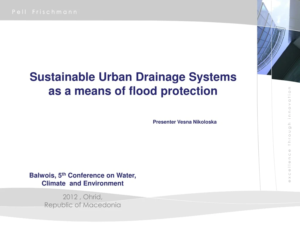 sustainable urban drainage systems as a means