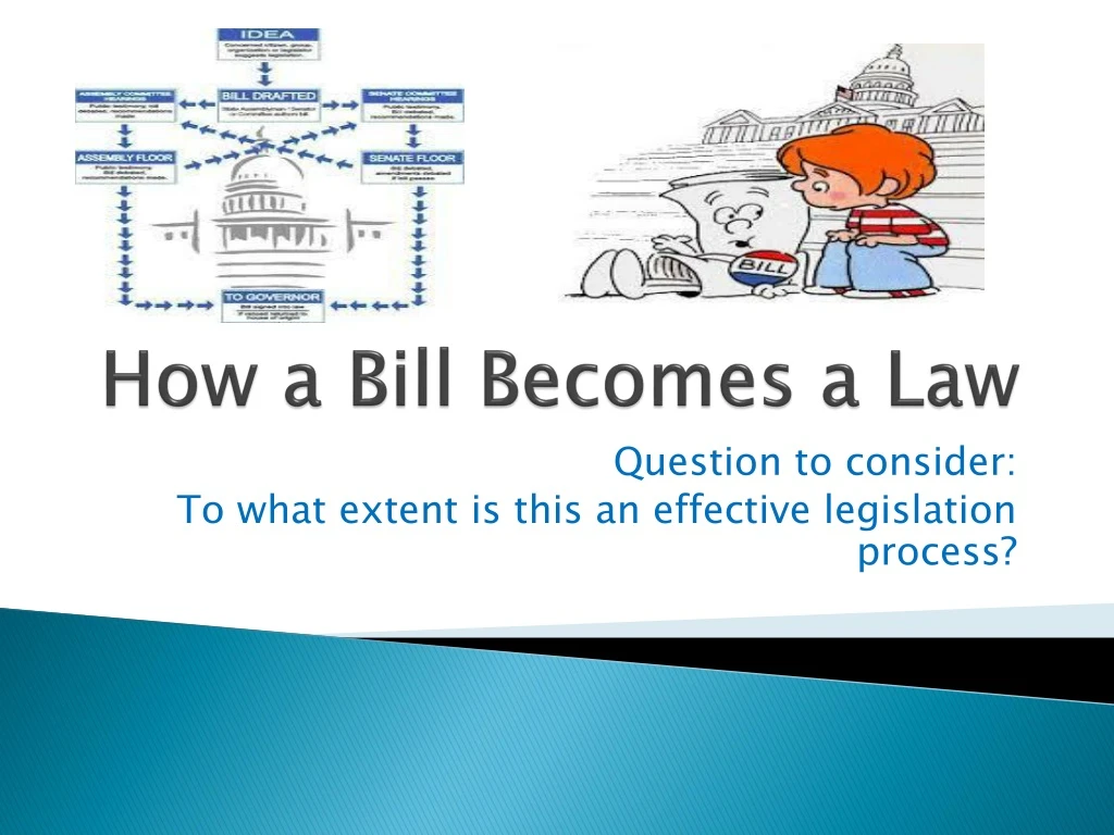 how a bill becomes a law