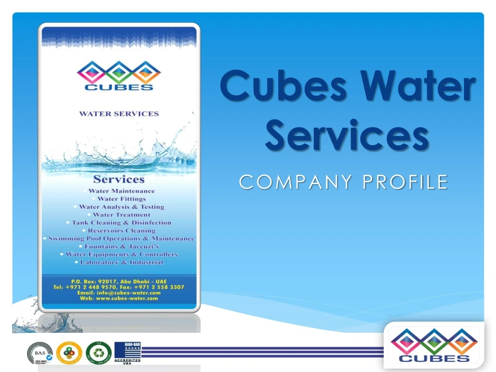 cubes water services