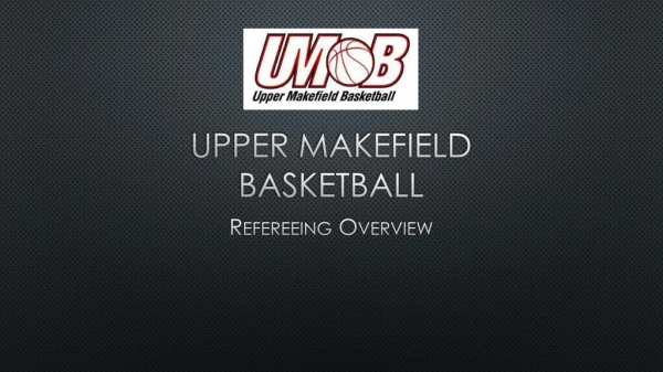 Upper MakefIeld BasketBALL