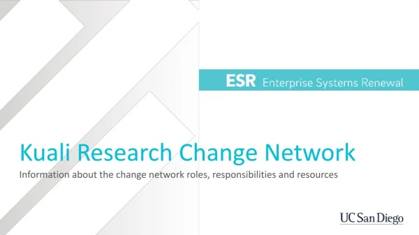 Kuali Research Change Network