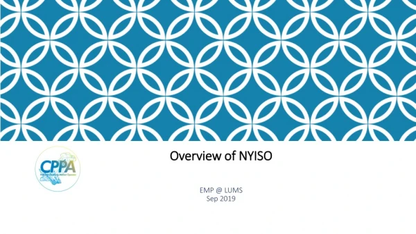 Overview of NYISO EMP @ LUMS Sep 2019