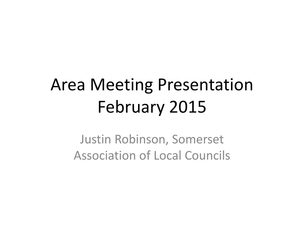 area meeting presentation february 2015