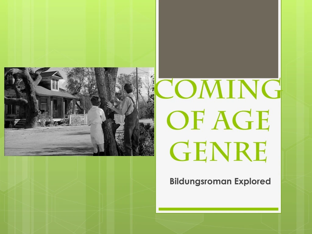 coming of age genre