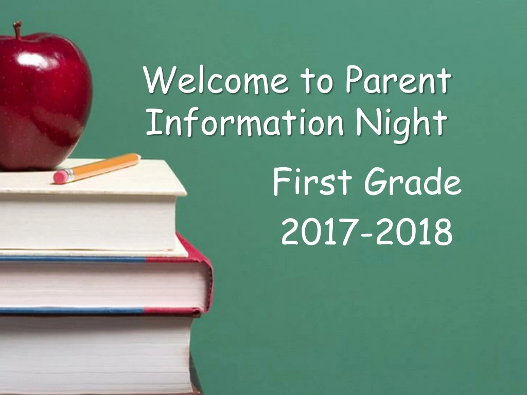 welcome to parent information night