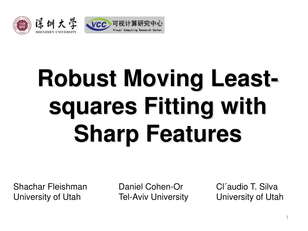 robust moving least squares fitting with sharp features