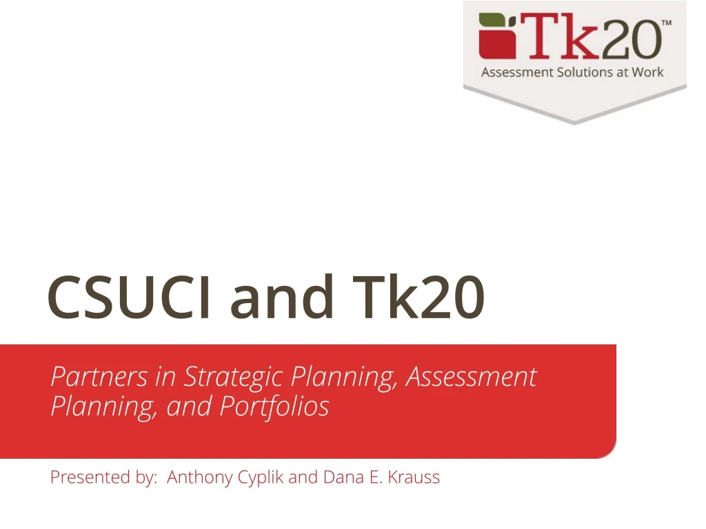 csuci and tk20