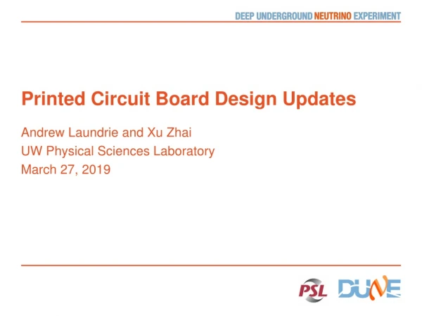 Printed Circuit Board Design Updates