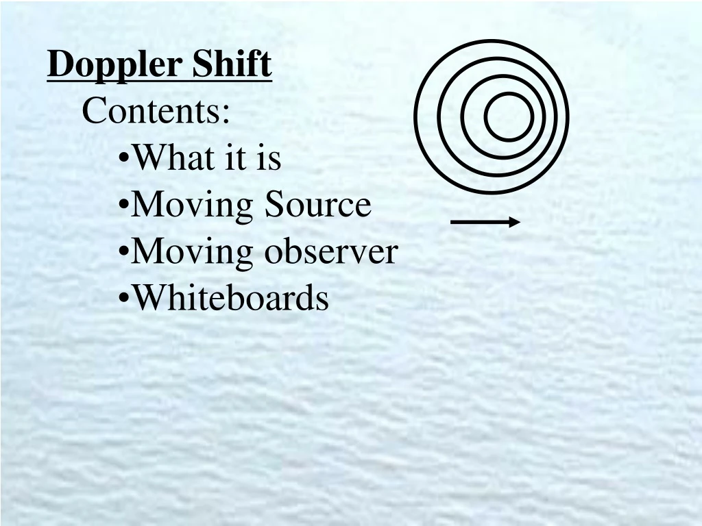 doppler shift contents what it is moving source