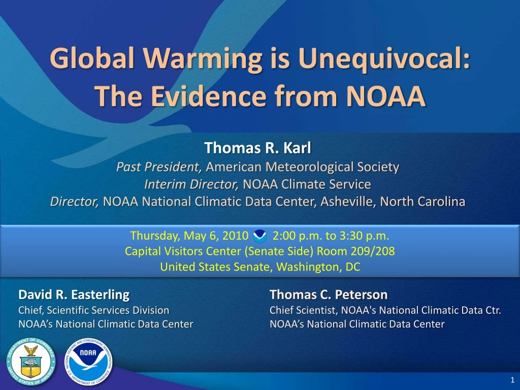 global warming is unequivocal the evidence from noaa