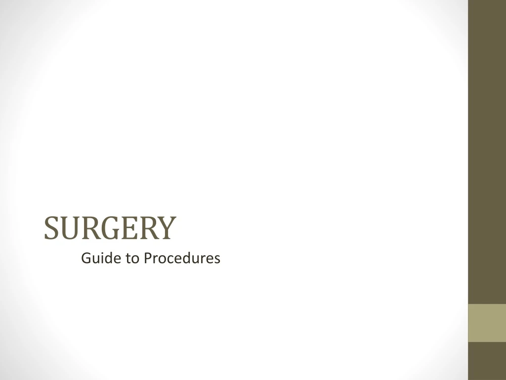 surgery