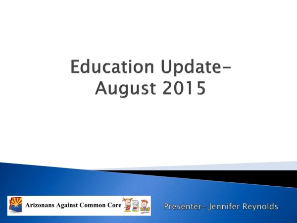 Education Update- August 2015