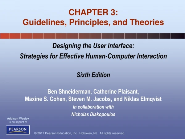 CHAPTER 3: Guidelines, Principles, and Theories