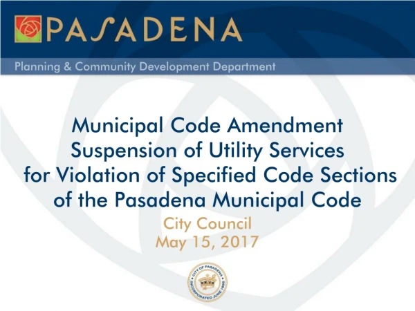 City Council May 15, 2017