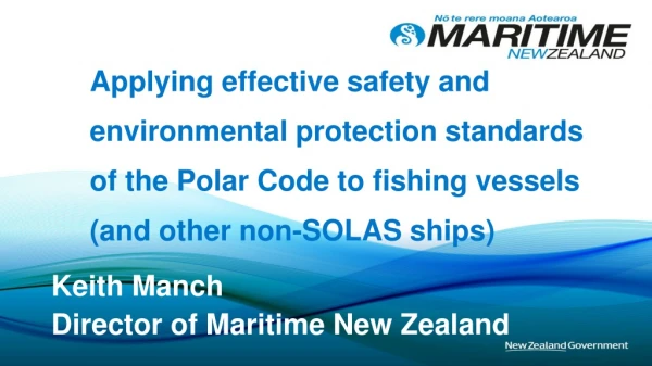 Keith Manch Director of Maritime New Zealand