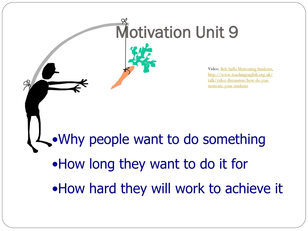 motivation unit 9