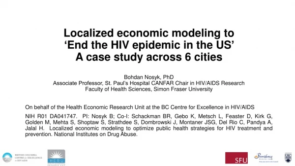 Localized economic modeling to ‘End the HIV epidemic in the US’: A case study across 6 cities