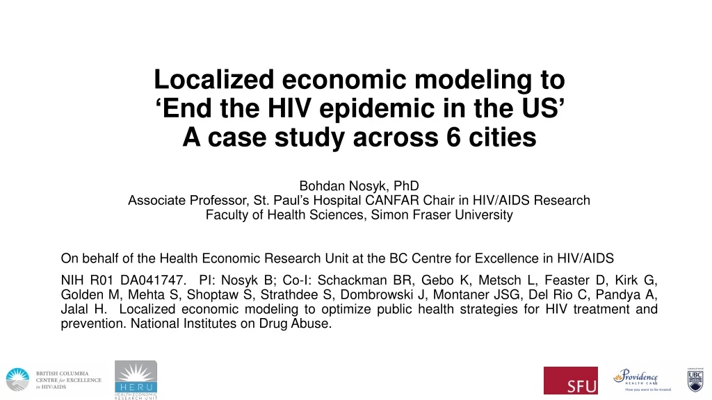 localized economic modeling to end the hiv epidemic in the us a case study across 6 cities