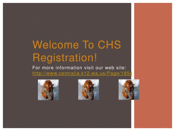 Welcome To CHS Registration!