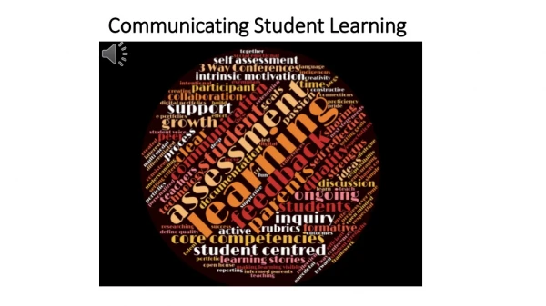 Communicating Student Learning