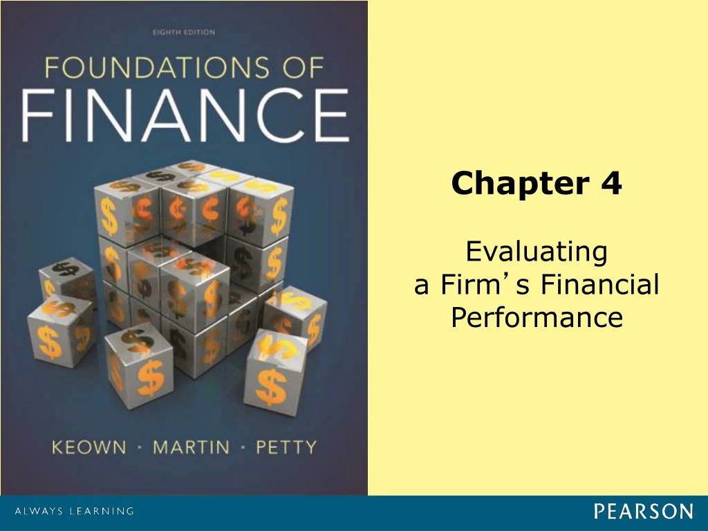 chapter 4 evaluating a firm s financial