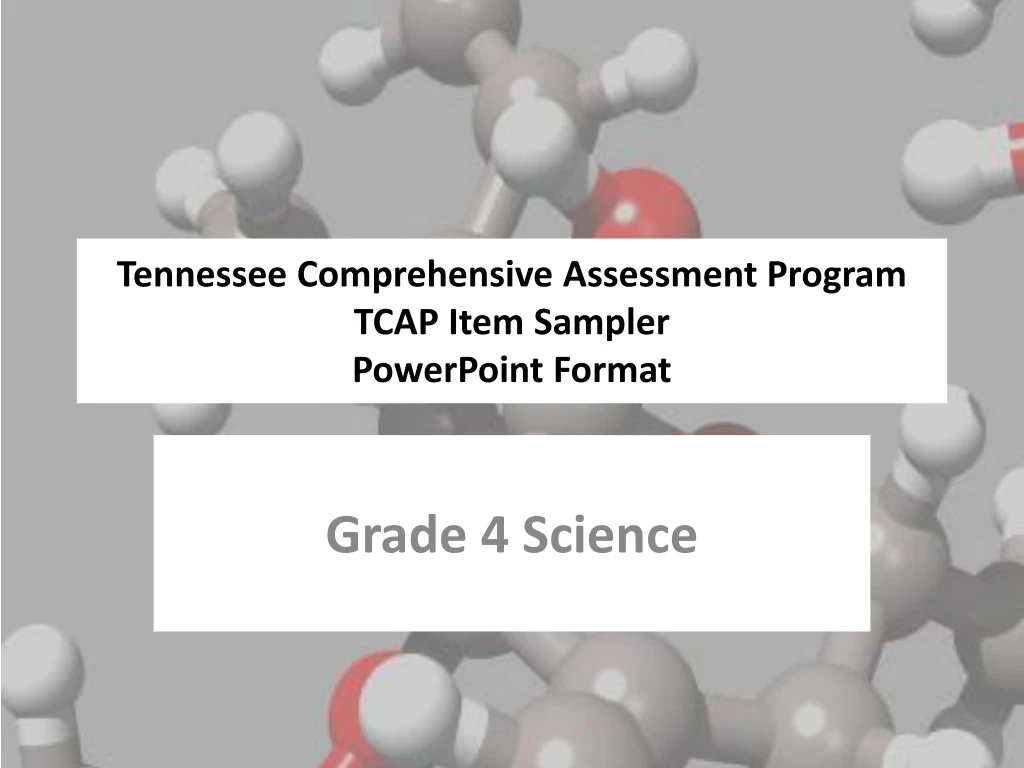 tennessee comprehensive assessment program tcap item sampler powerpoint format