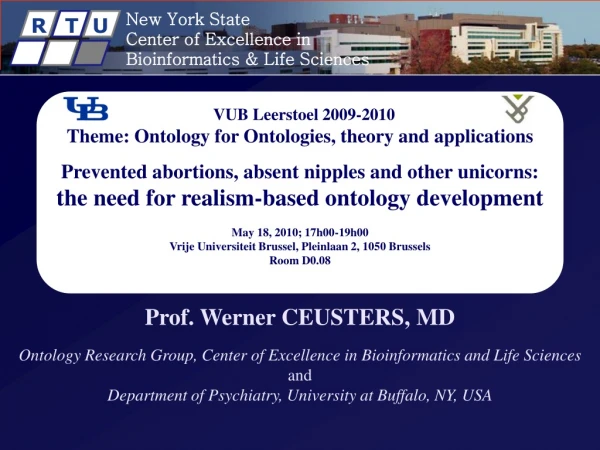 Prof. Werner CEUSTERS, MD