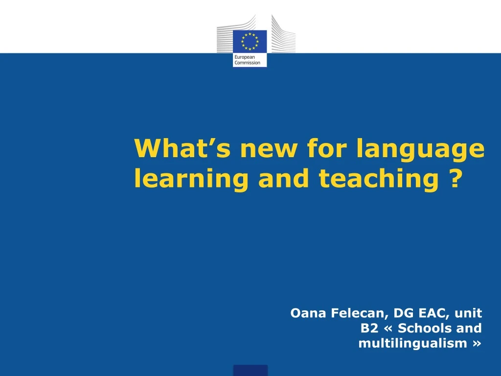 what s new for language learning and teaching
