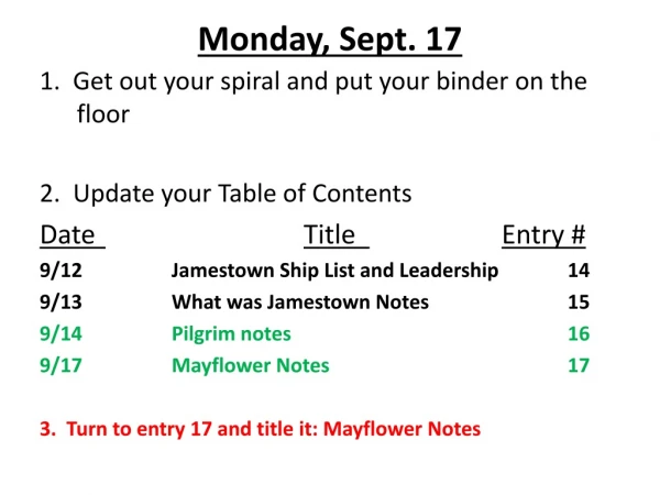 Monday, Sept. 17