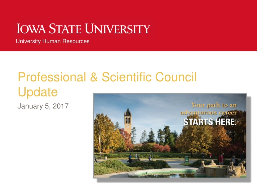 professional scientific council update