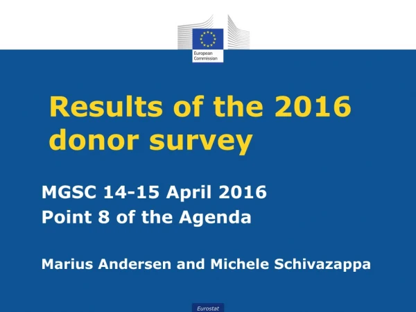 Results of the 2016 donor survey