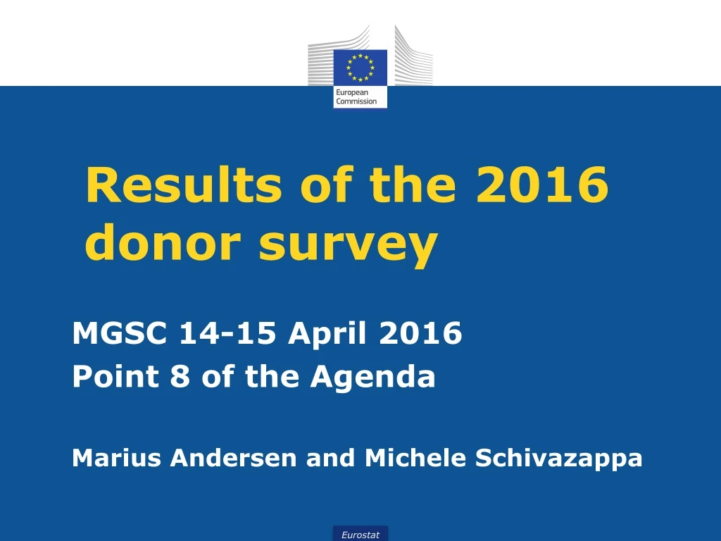 results of the 2016 donor survey