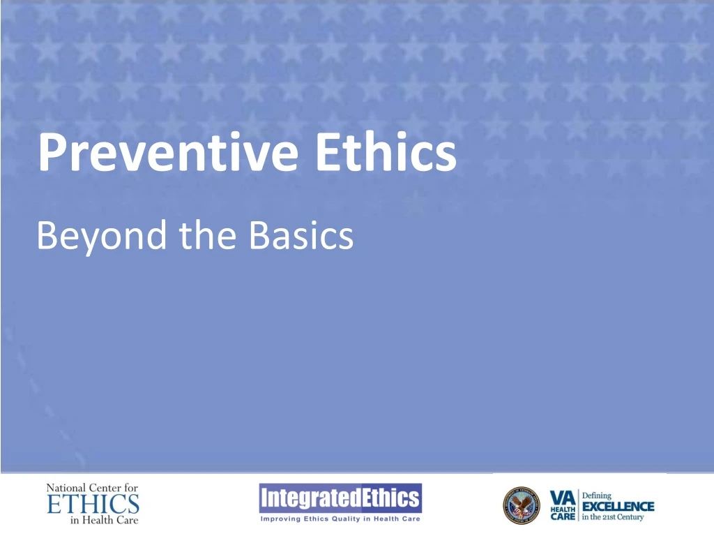 preventive ethics