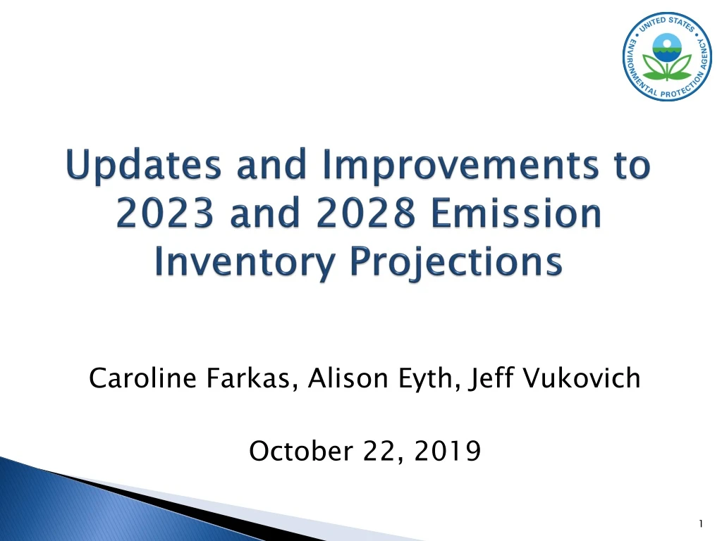 updates and improvements to 2023 and 2028 emission inventory projections