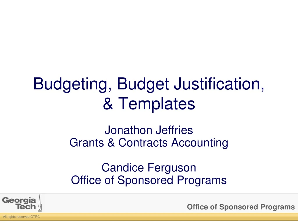 budgeting budget justification templates