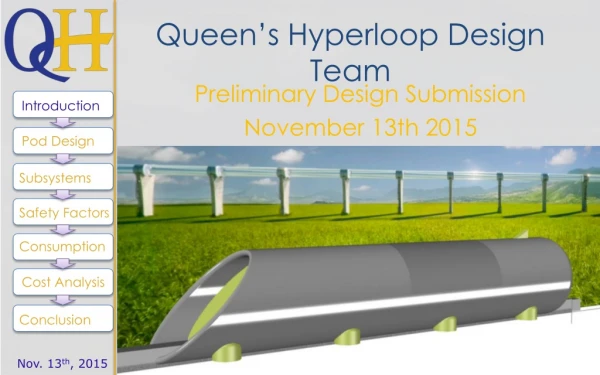 Preliminary Design Submission November 13th 2015 November 13, 2015