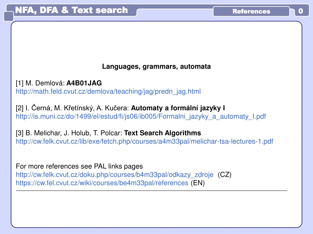 nfa dfa text search