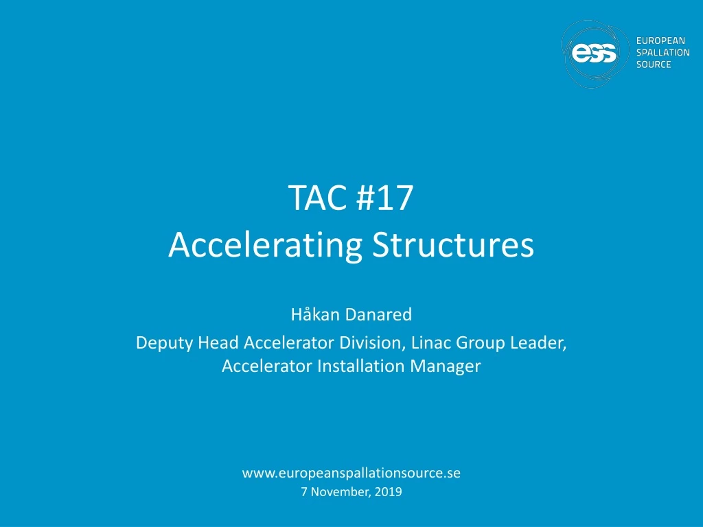 tac 17 accelerating structures