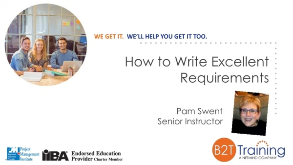 Agenda: How to Write Excellent Requirements