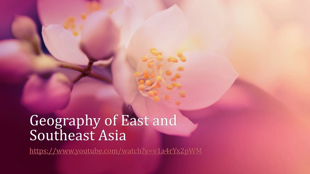 geography of east and southeast asia