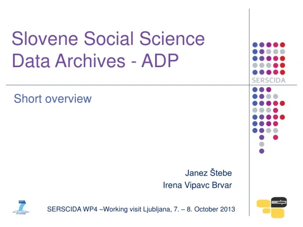 Slovene Social Science Data Archives - ADP
