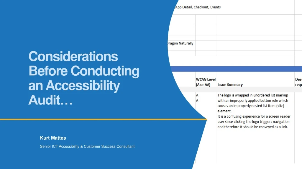 considerations before conducting an accessibility audit