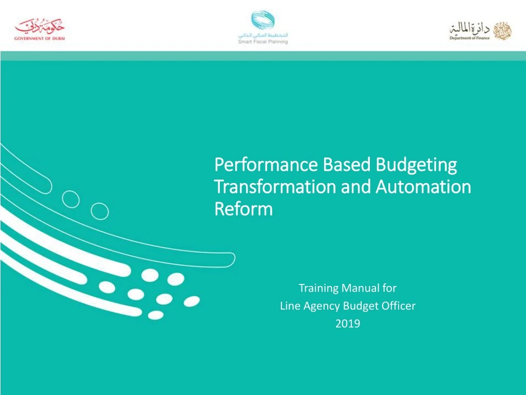 performance based budgeting transformation and automation reform