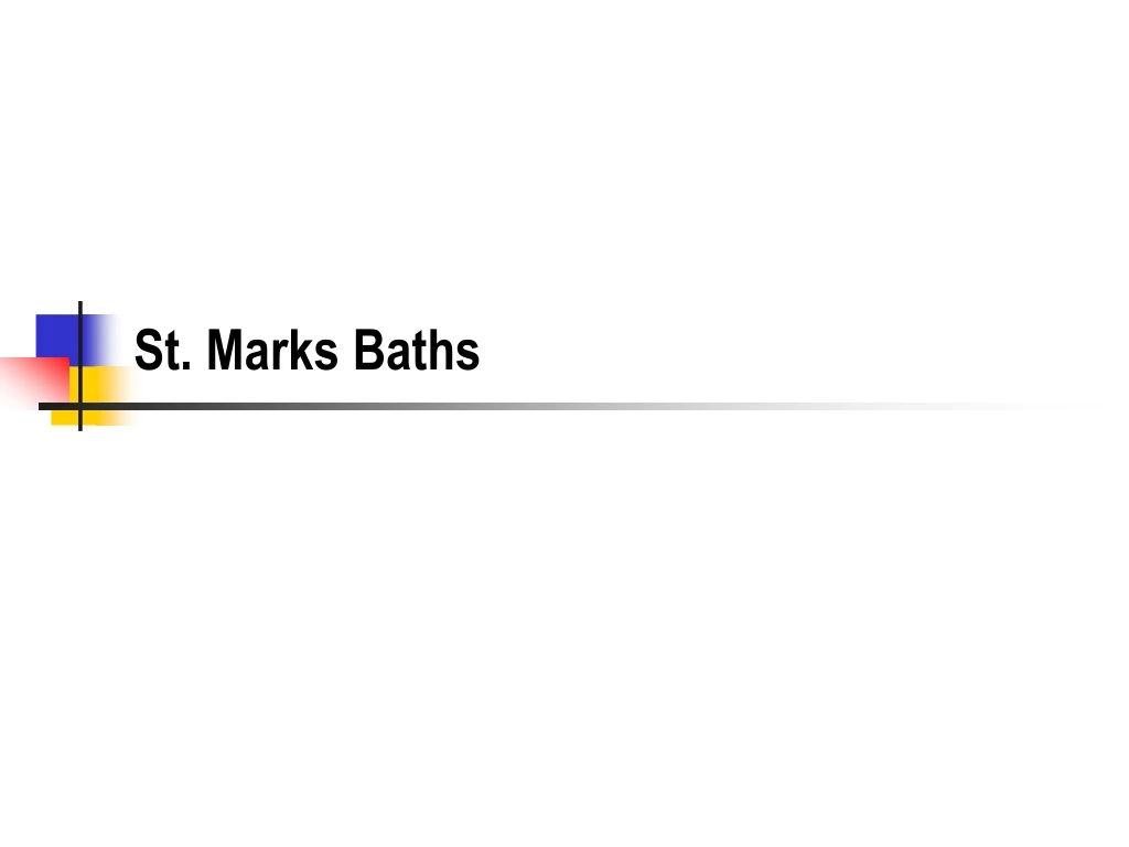 st marks baths